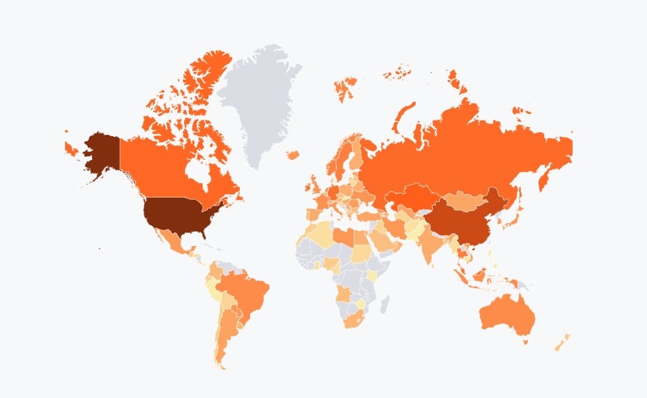 bitcoin hash rate geo Bitcoin hash rate map of the world.