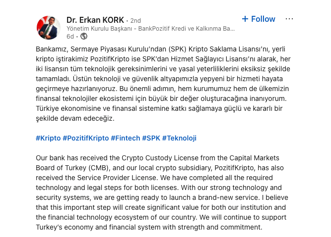 0195611d-8c59-7056-8d9e-5dddcc125321 Cryptocurrencies, Banks, Turkey, Policy