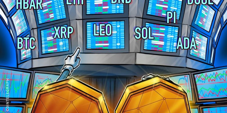 Phân tích giá 3/12: BTC, ETH, XRP, BNB, SOL, ADA, DOGE, PI, LEO, HBAR