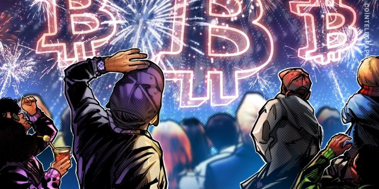 Logo Bitcoin tỏa sáng trên Austin, Texas, khi Gemini lập kỷ lục thế giới mới