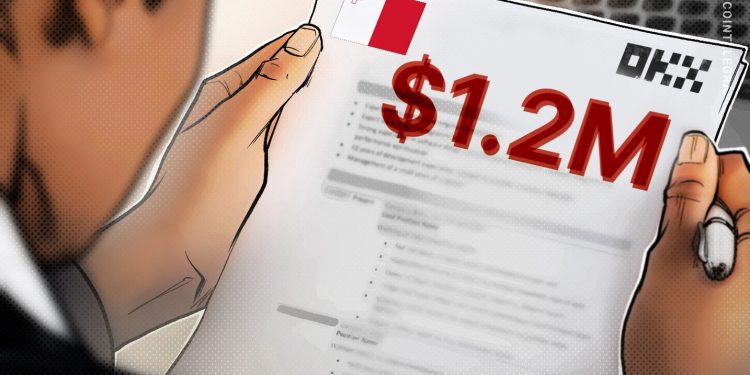 Cơ quan quản lý Malta phạt sàn giao dịch tiền điện tử OKX 1,2 triệu đô la vì vi phạm AML trong quá khứ