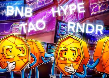 Bitcoin chuẩn bị ra mắt từ $85K, BNB, HYPE, TAO và RNDR có thể theo sau