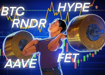 Bitcoin price cools going into Fed rate hike week, HYPE, AAVE, RNDR, FET still look bullish