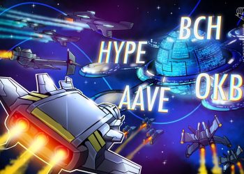 Bitcoin holds $105K as HYPE, AAVE, BCH, OKB aim to lead altcoins higher
