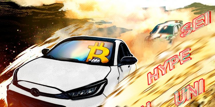 Bitcoin $120K expectations add fuel to ETH, HYPE, UNI and SEI