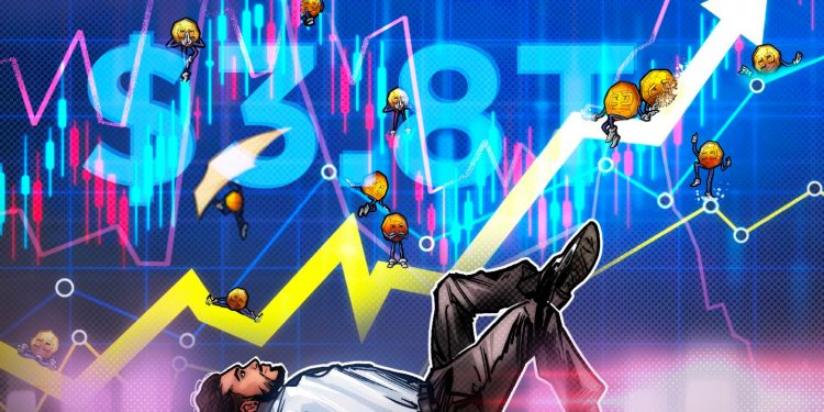 Crypto market cap hits $3.8T all-time high, may soon surpass UK’s GDP