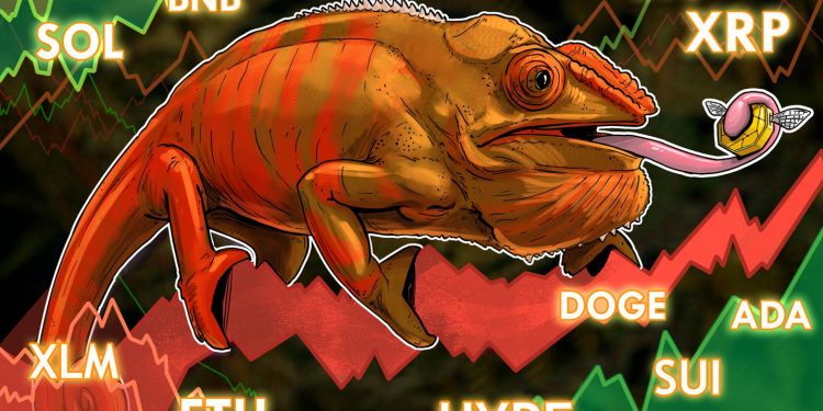 Price predictions 8/1: BTC, ETH, XRP, BNB, SOL, DOGE, ADA, HYPE, XLM, SUI