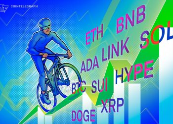 Price predictions 8/29: BTC, ETH, XRP, BNB, SOL, DOGE, ADA, LINK, HYPE, SUI