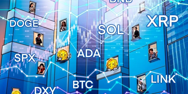 Price predictions 9/1: SPX, DXY, BTC, ETH, XRP, BNB, SOL, DOGE, ADA, LINK