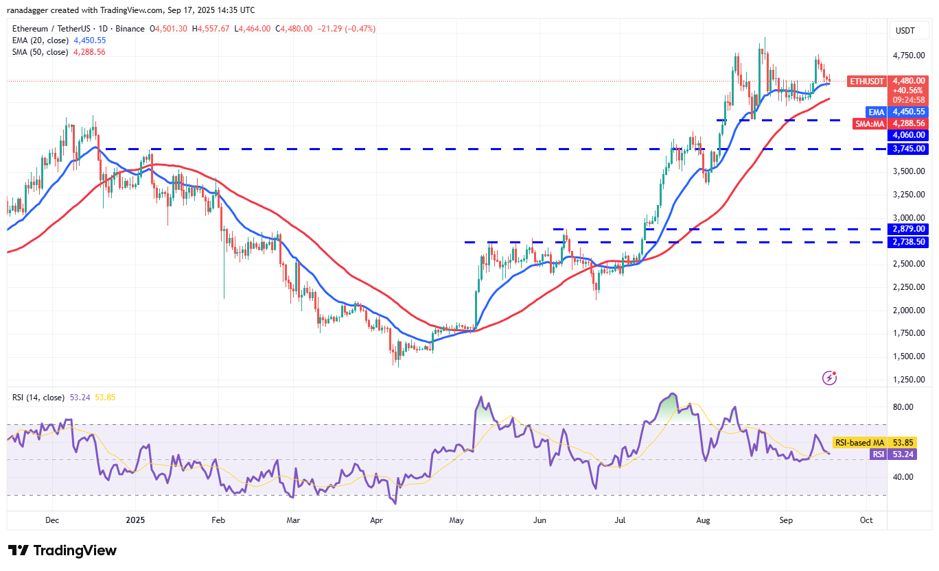 01995852-1639-7076-92fe-414bc70324fc Dogecoin, Cryptocurrencies, Federal Reserve, Bitcoin Price, XRP, Markets, Cryptocurrency Exchange, Interest Rate, Tom Lee, Cardano, Price Analysis, Binance Coin, Chainlink, Fundstrat, Market Analysis, Ether Price, Solana, SUI