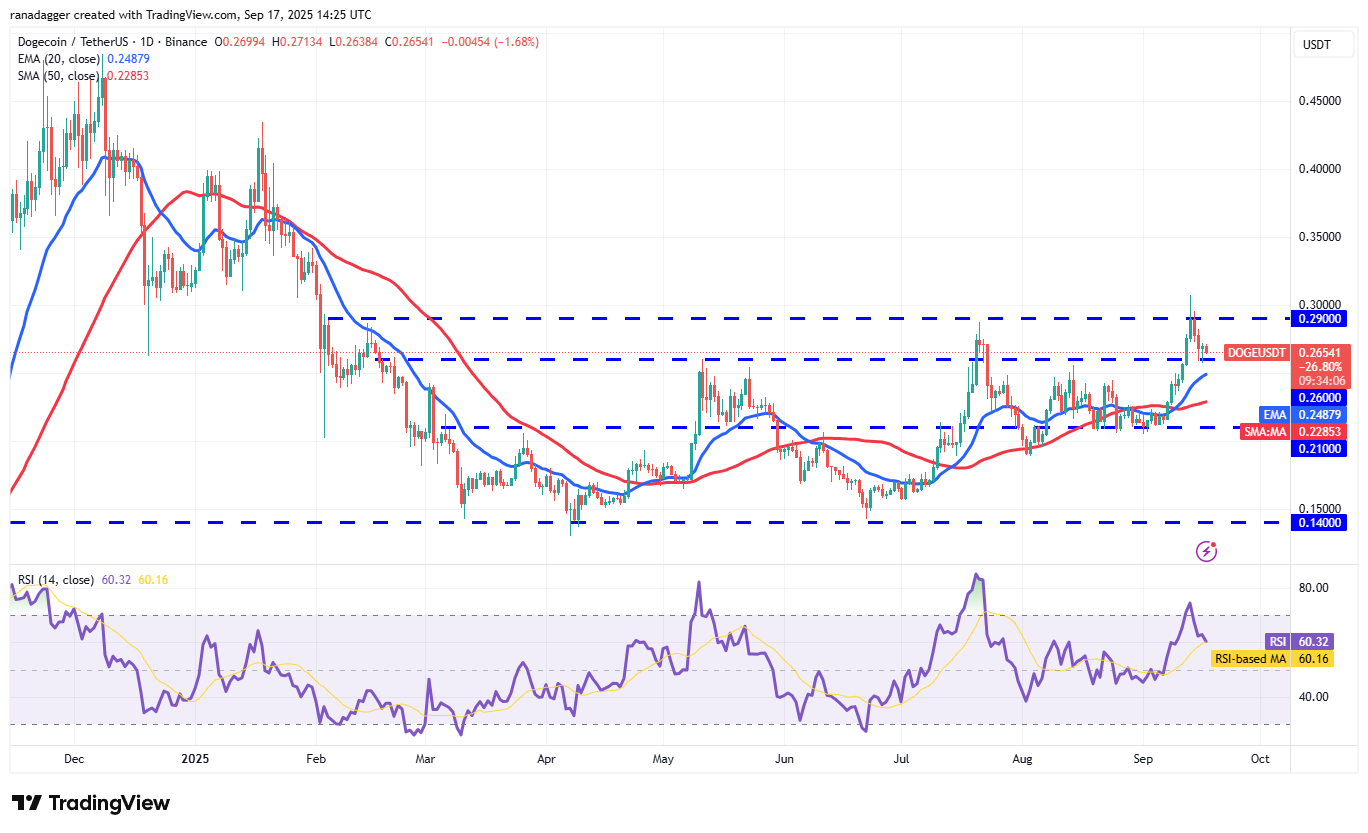 01995854-bb1e-72d3-8683-4c595ec5e4a2 Dogecoin, Cryptocurrencies, Federal Reserve, Bitcoin Price, XRP, Markets, Cryptocurrency Exchange, Interest Rate, Tom Lee, Cardano, Price Analysis, Binance Coin, Chainlink, Fundstrat, Market Analysis, Ether Price, Solana, SUI