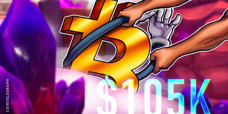 Bitcoin holds $105K as US bank stocks recover, Trump truce lifts sentiment