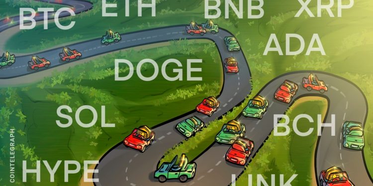 Price predictions 10/29: BTC, ETH, BNB, XRP, SOL, DOGE, ADA, HYPE, LINK, BCH